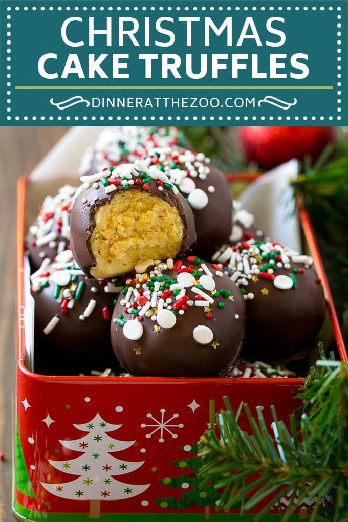 Christmas Cake Truffles Recipe | Cake Truffles | Cake Balls | Cake Bites #cake #christmas #sprinkles #baking #bajap