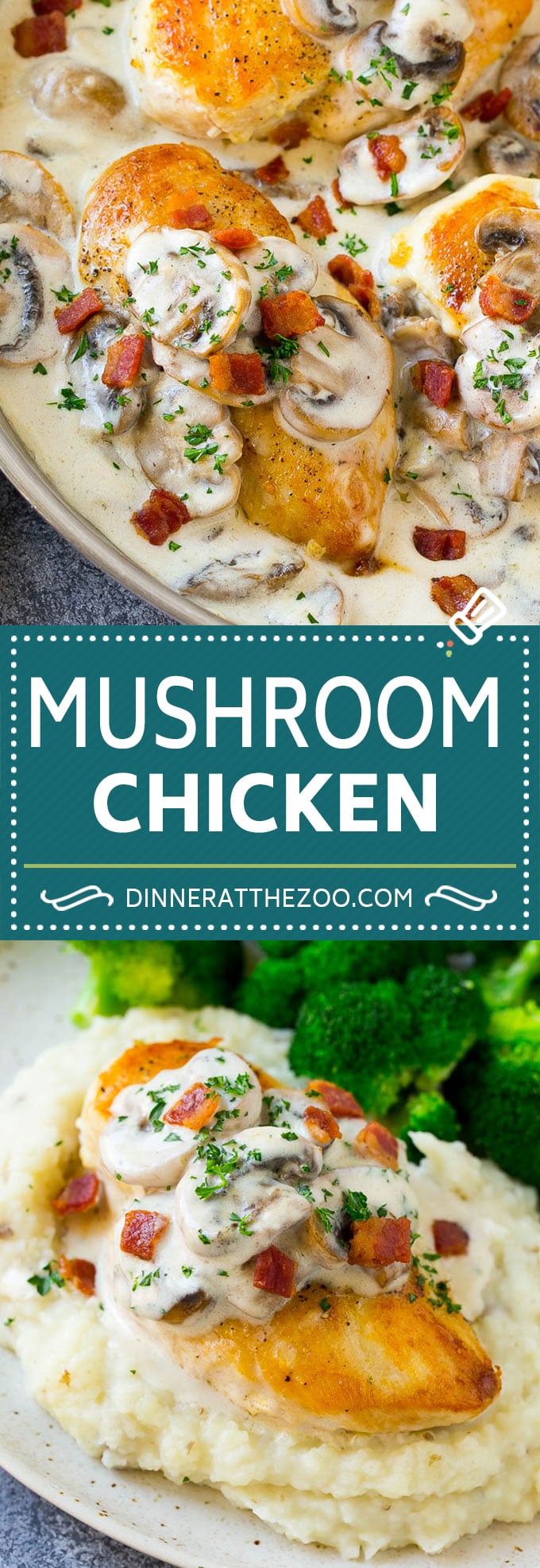 Mushroom Chicken Recipe | Chicken with Mushrooms | Chicken in Mushroom Sauce #chicken #mushrooms #bacon #dinner #bajap
