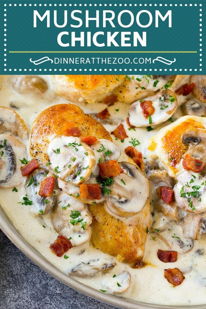 Mushroom Chicken Recipe | Chicken with Mushrooms | Chicken in Mushroom Sauce #chicken #mushrooms #bacon #dinner #bajap