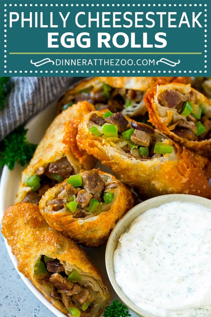 Philly Cheesesteak Egg Rolls | Beef Egg Rolls | Philly Cheesesteak Appetizer #steak #cheese #appetizer #snack #bajap