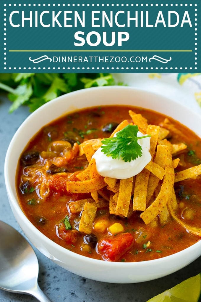 Chicken Enchilada Soup | Mexican Soup | Enchilada Soup #soup #chicken #chickensoup #beans #corn #dinner #bajap