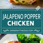 Jalapeno Popper Chicken Recipe | Bacon Wrapped Chicken | Stuffed Chicken | Low Carb Chicken #chicken #lowcarb #keto #bacon #jalapenos #cheese #dinner #bajap