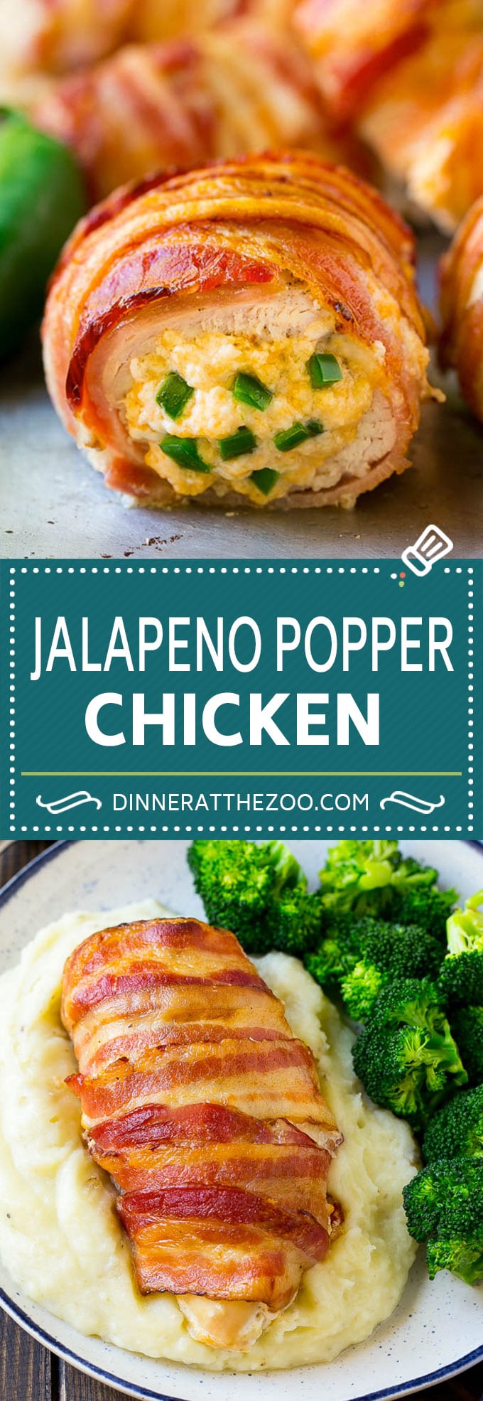 Jalapeno Popper Chicken Recipe | Bacon Wrapped Chicken | Stuffed Chicken | Low Carb Chicken #chicken #lowcarb #keto #bacon #jalapenos #cheese #dinner #bajap