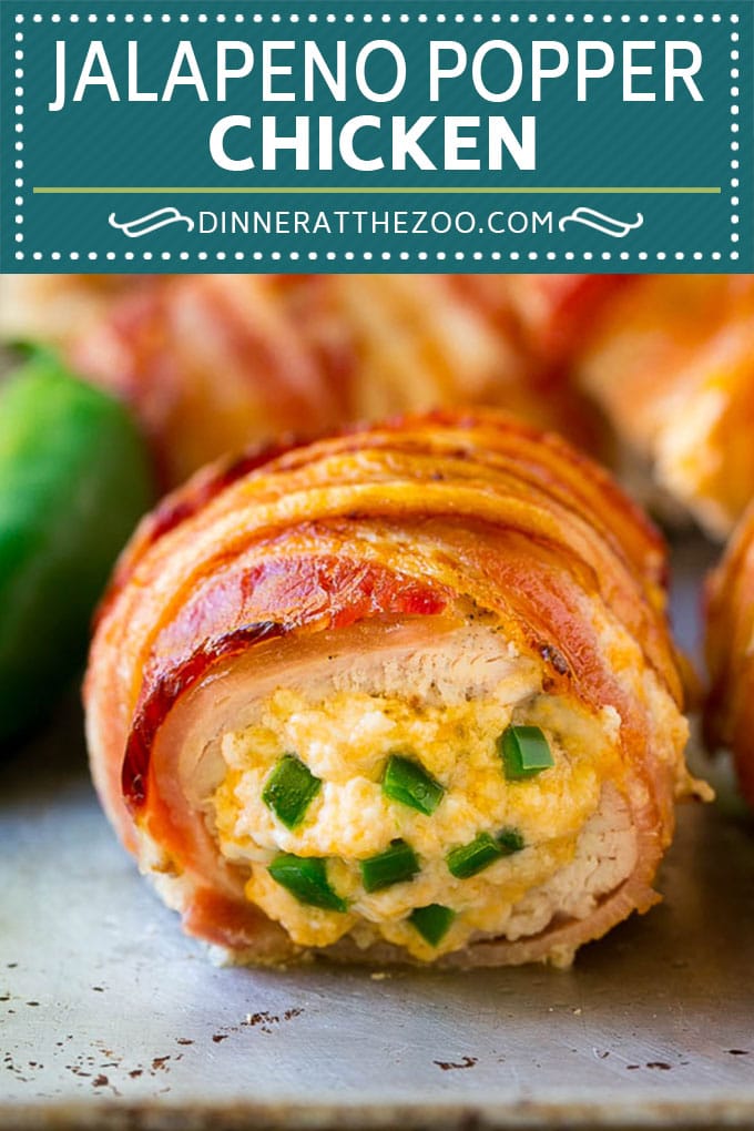Jalapeno Popper Chicken Recipe | Bacon Wrapped Chicken | Stuffed Chicken | Low Carb Chicken #chicken #lowcarb #keto #bacon #jalapenos #cheese #dinner #bajap