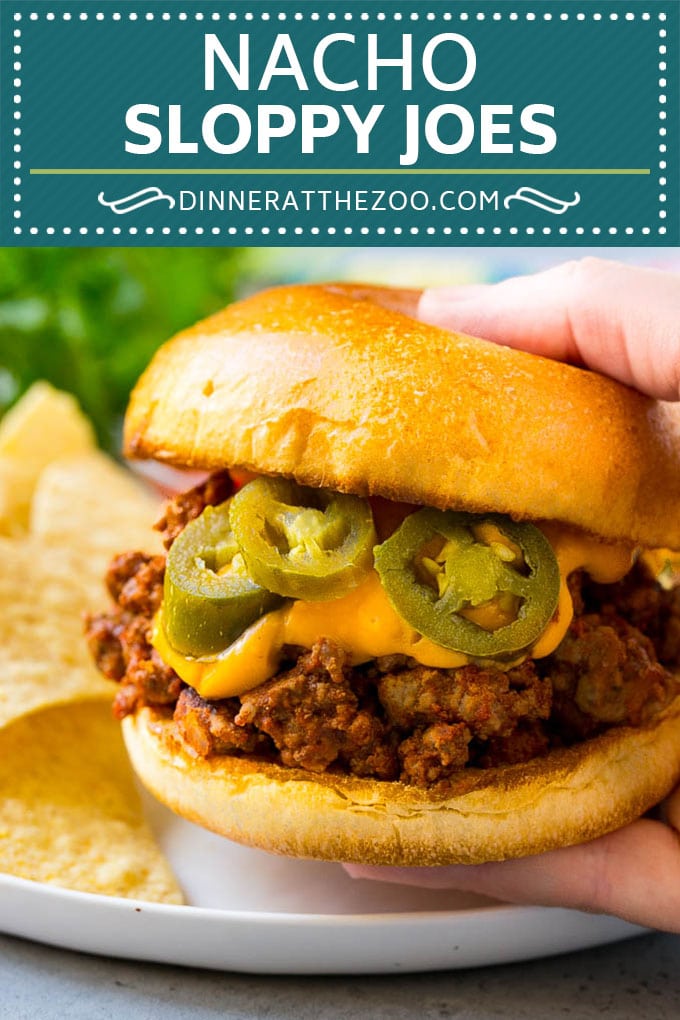 Nacho Sloppy Joes Recipe | Ground Beef Recipe | Easy Sloppy Joes #beef #nachos #cheese #spicy #sandwich #dinner #bajap