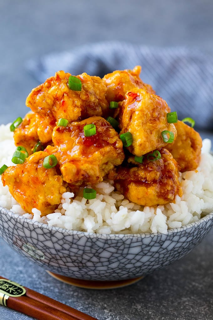 Sweet Chili Chicken Recipe | Thai Chicken | Asian Chicken #chicken #thaifood #chili #dinner #bajap Sweet chili chicken served over steamed rice.