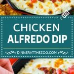 Chicken Alfredo Dip Recipe | Chicken Dip | Cheese Dip #dip #appetizer #chicken #cheese #bajap