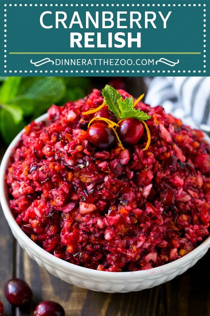 Cranberry Relish Recipe | Cranberry Sauce | Raw Cranberry Relish #cranberry #relish #sauce #thanksgiving #fall #dinner #bajap
