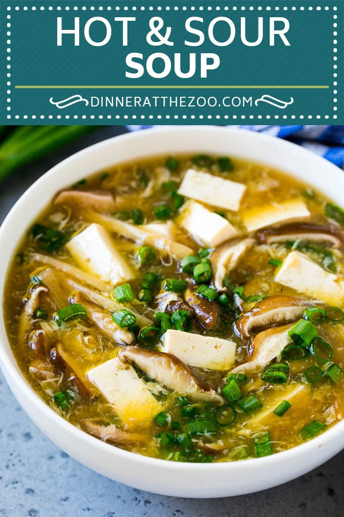 Hot and Sour Soup Recipe | Chinese Soup Recipe #soup #chinese #asian #dinner #vegetarian #tofu #mushrooms #bajap