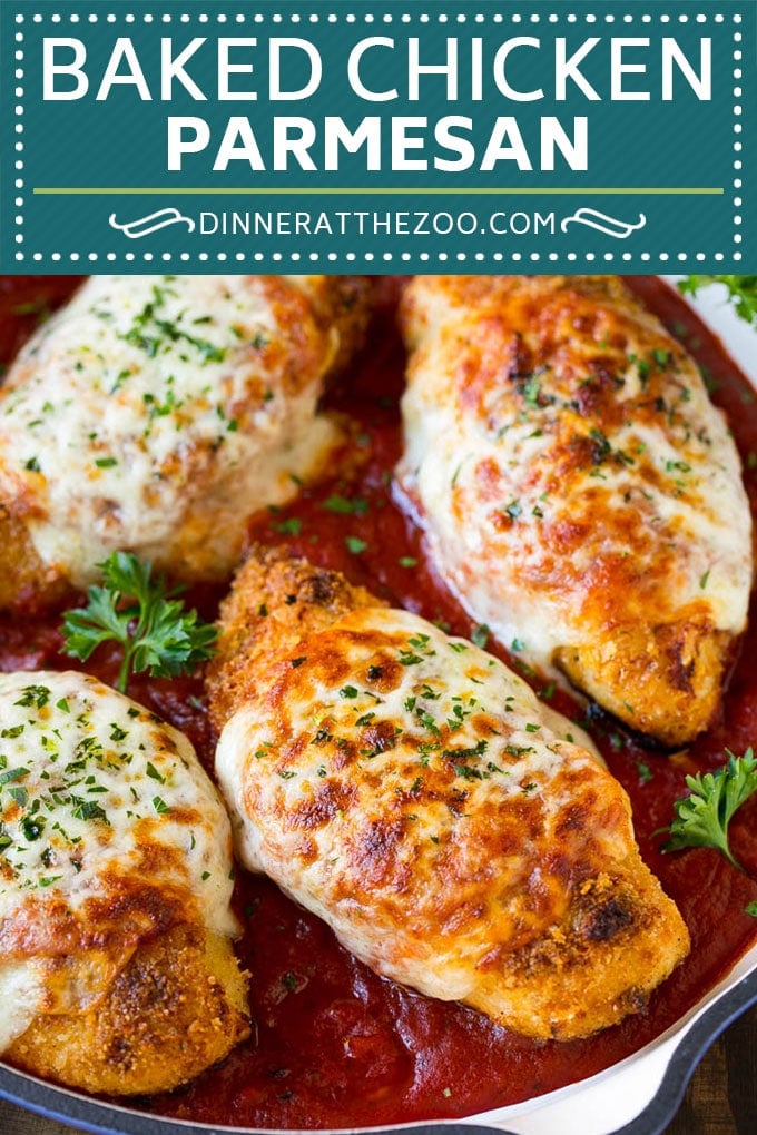 Baked Chicken Parmesan Recipe | Italian Chicken Parmesan | Baked Chicken #chicken #cheese #pasta #dinner #bajap