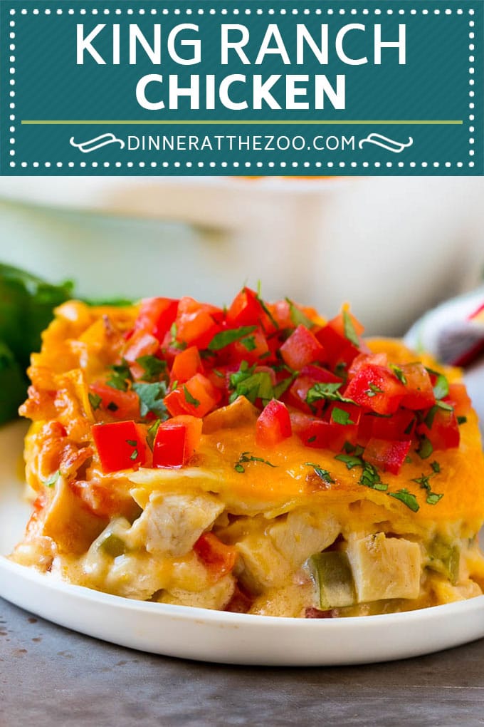 King Ranch Chicken Recipe | Mexican Chicken Casserole | Creamy Chicken Casserole #casserole #chicken #cheese #comfortfood #dinner #bajap