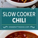 Slow Cooker Chili Recipe | Crock Pot Chili | Beef Chili | Beef and Bean Chili #chili #soup #beef #slowcooker #crockpot #dinner #bajap