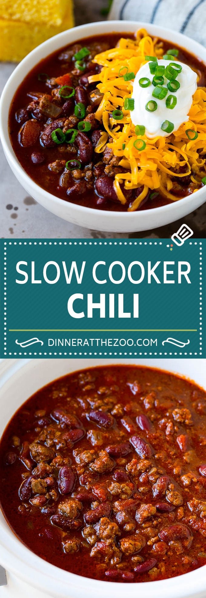 Slow Cooker Chili Recipe | Crock Pot Chili | Beef Chili | Beef and Bean Chili #chili #soup #beef #slowcooker #crockpot #dinner #bajap