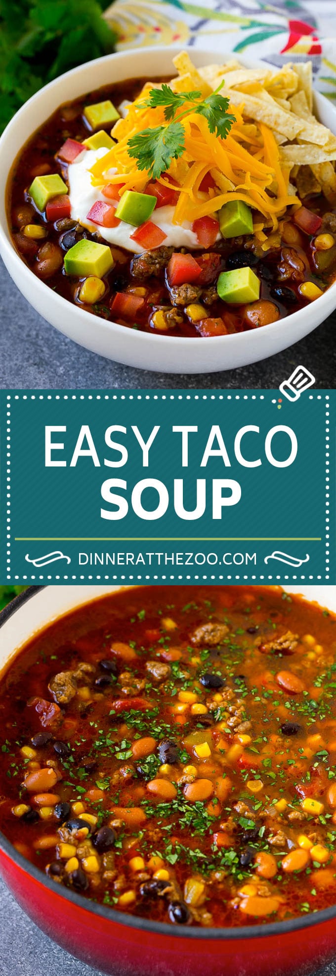 Taco Soup Recipe | Beef Taco Soup | Mexican Soup #soup #beef #taco #mexicanfood #beans #dinner #bajap