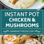 Instant Pot Chicken with Mushroom Sauce | Instant Pot Chicken Recipe | Mushroom Chicken #instantpot #chicken #mushrooms #pressurecooker #dinner #bajap