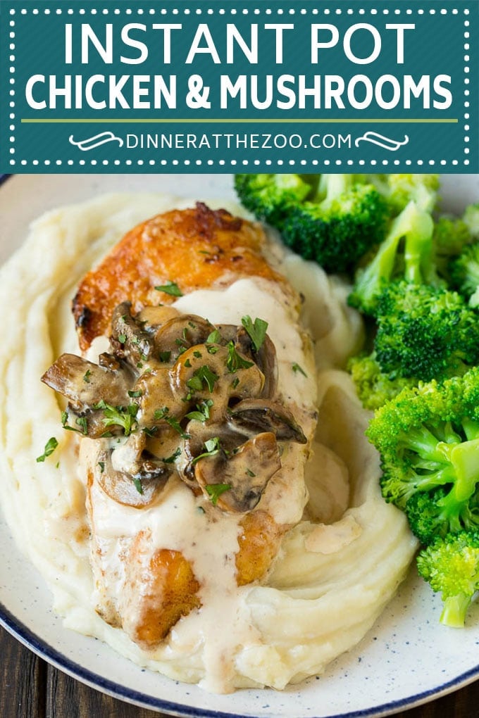 Instant Pot Chicken with Mushroom Sauce | Instant Pot Chicken Recipe | Mushroom Chicken #instantpot #chicken #mushrooms #pressurecooker #dinner #bajap