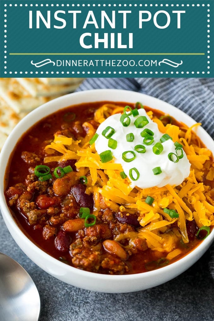 Instant Pot Chili Recipe | Pressure Cooker Chili | Beef Chili | Beef and Bean Chili #chili #beef #beans #instantpot #pressurecooker #dinner #soup #bajap