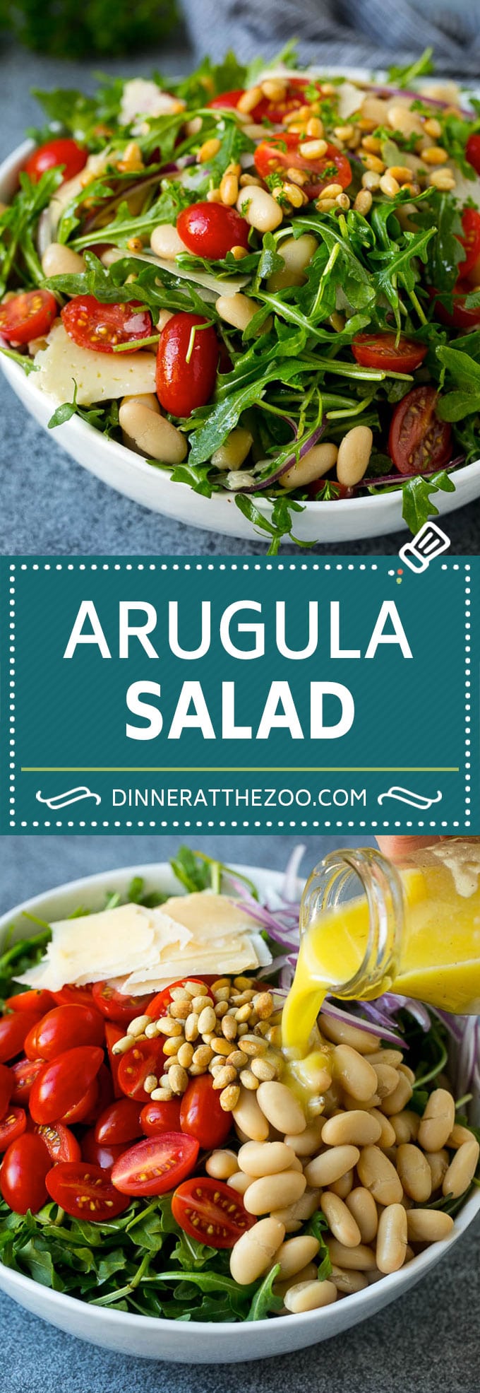 Arugula Salad Recipe | Green Salad | White Bean Salad #salad #arugula #cleaneating #lowcarb #keto #bajap