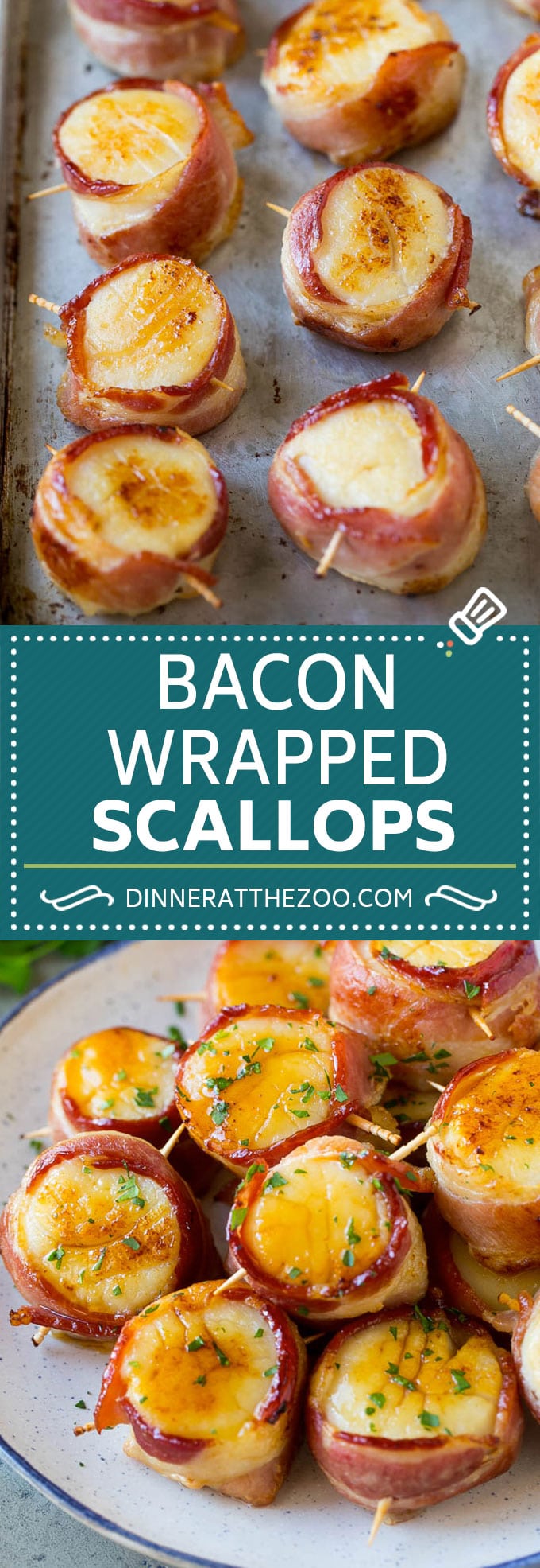 Bacon Wrapped Scallops Recipe | Broiled Scallops | Baked Scallops #scallops #seafood #bacon #dinner #appetizer #bajap