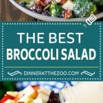 Broccoli Salad Recipe | Creamy Broccoli Salad | Bacon Broccoli Salad #salad #broccoli #bacon #apple #bajap #sidedish