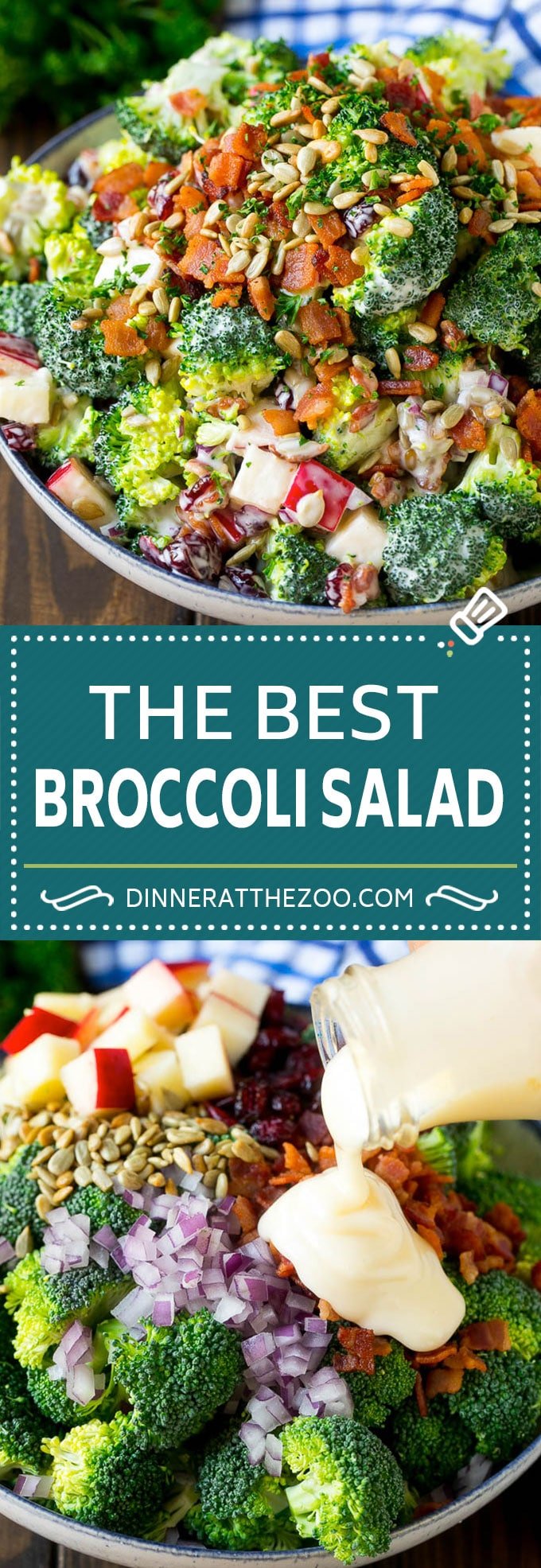 Broccoli Salad Recipe | Creamy Broccoli Salad | Bacon Broccoli Salad #salad #broccoli #bacon #apple #bajap #sidedish