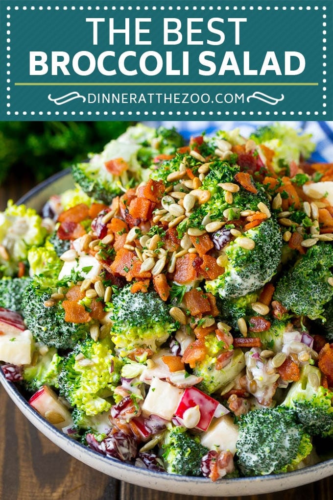 Broccoli Salad Recipe | Creamy Broccoli Salad | Bacon Broccoli Salad #salad #broccoli #bacon #apple #bajap #sidedish