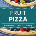Fruit Pizza Recipe | Dessert Pizza | Fruit Dessert #cookie #fruit #pizza #dessert #sweets #bajap