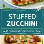 Stuffed Zucchini Boats Recipe | Baked Zucchini | Low Carb Zucchini #dinner #lowcarb #keto #zucchini #sausage #bajap