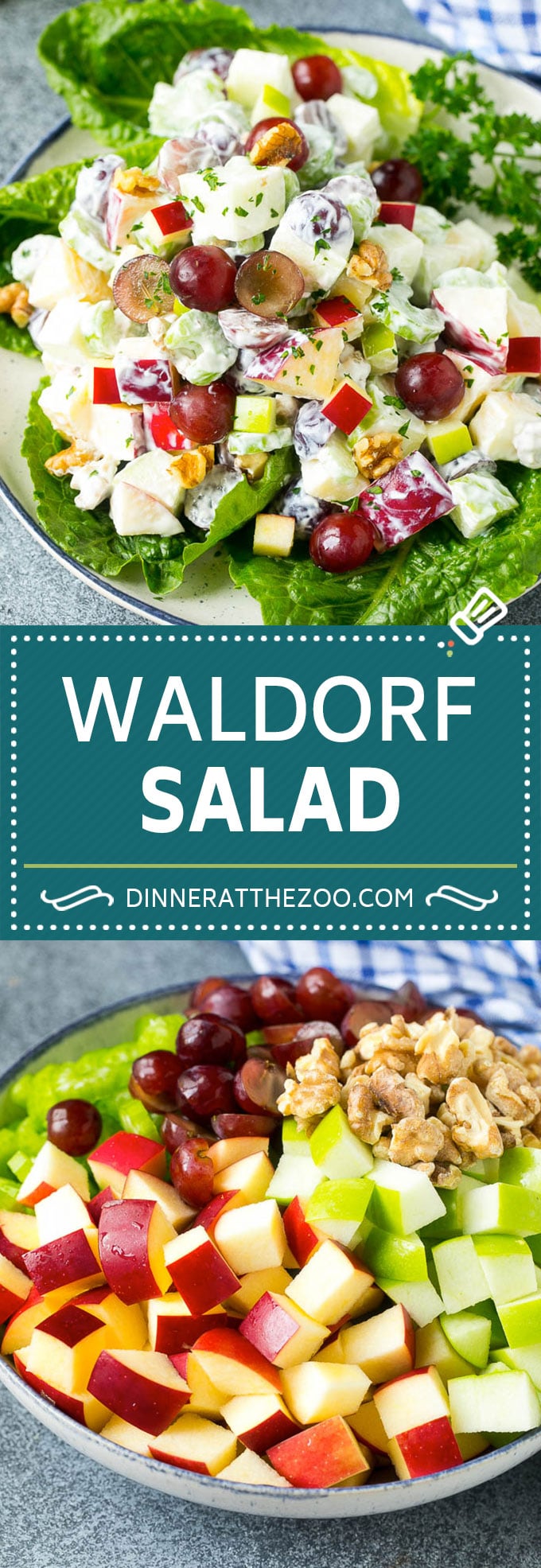 Waldorf Salad Recipe | Apple Salad | Fruit Salad #salad #fruit #apples #grapes #lunch #bajap #glutenfree