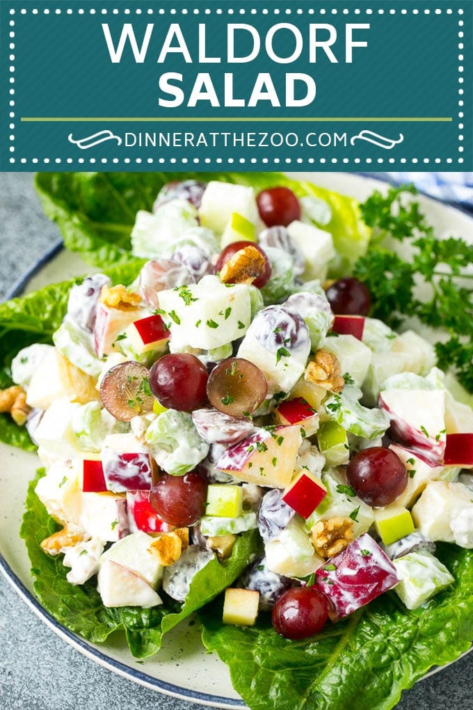 Waldorf Salad Recipe | Apple Salad | Fruit Salad #salad #fruit #apples #grapes #lunch #bajap #glutenfree