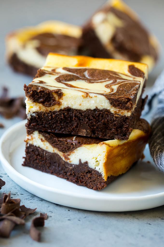 Cheesecake Brownies Recipe | Cream Cheese Brownies | Homemade Brownies #brownies #cheesecake #chocolate #dessert #bajap Cheesecake brownies with a rich brownie base and cream cheese topping.