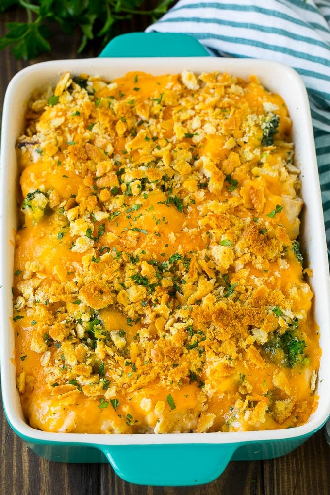 Chicken Casserole Recipe | Chicken and Rice Casserole | Chicken and Broccoli Casserole #casserole #chicken #rice #broccoli #cheese #dinner #bajap Baked chicken casserole with a crunchy cheesy topping.