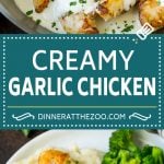 Creamy Garlic Chicken Recipe | Chicken Breast Tenders | Sauteed Chicken #chicken #garlic #parmesan #dinner #glutenfree #keto #lowcarb #bajap