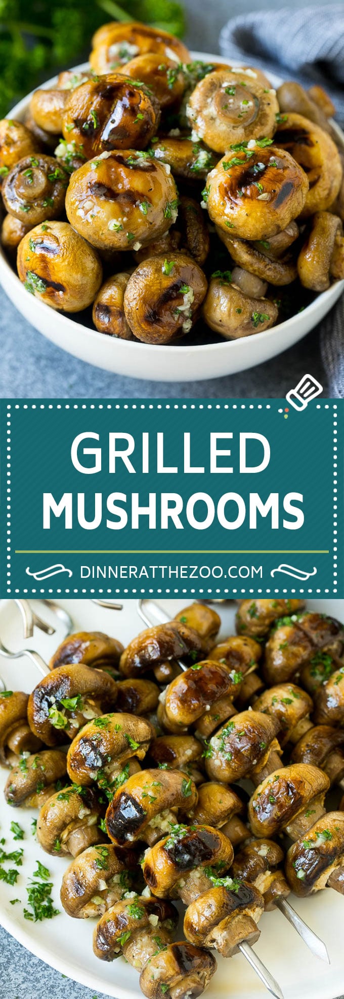 Grilled Mushrooms Recipe | Mushroom Kabobs | Mushroom Side Dish #mushroom #grilling #garlic #keto #lowcarb #bajap