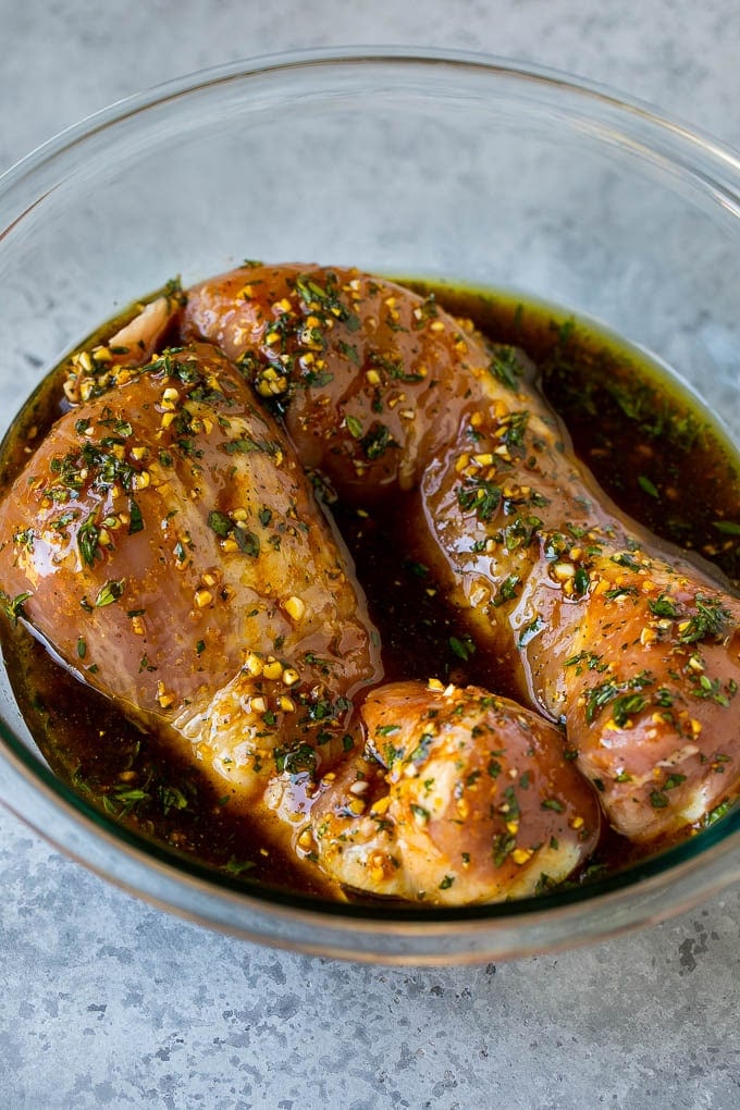Marinated Pork Tenderloin Recipe | Pork Tenderloin Marinade | Pork Marinade #pork #porktenderloin #marinade #dinner #grilling #bajap Pork tenderloins in a bowl of marinade.