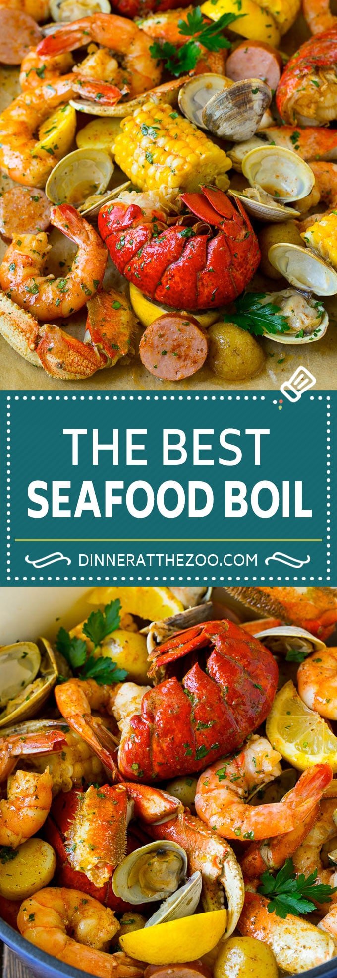 Seafood Boil Recipe | Shrimp Boil #lobster #shrimp #clams #crab #sausage #corn #potatoes #dinner #bajap