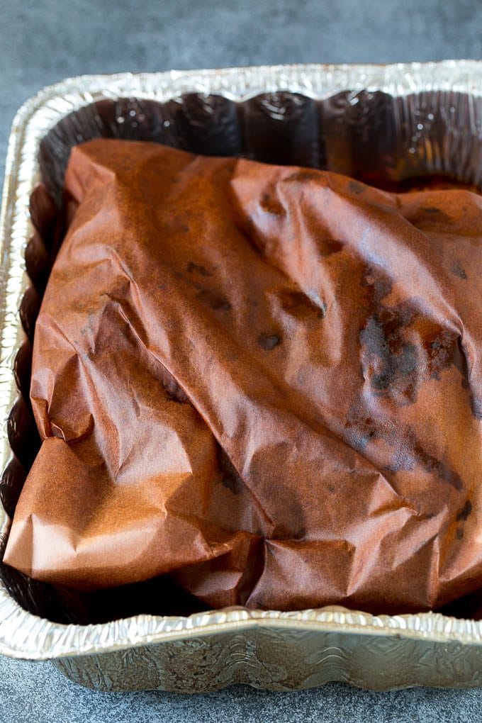 Smoked Brisket Recipe | Beef Brisket | BBQ Beef #brisket #smoker #beef #bbq #dinner #bajap Brisket wrapped in butcher paper.