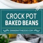 Crock Pot Baked Beans | Slow Cooker Baked Beans #beans #bacon #slowcooker #crockpot #bajap