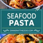 Seafood Pasta Recipe | Shrimp Pasta #pasta #spaghetti #shrimp #clams #scallops #dinner #bajap