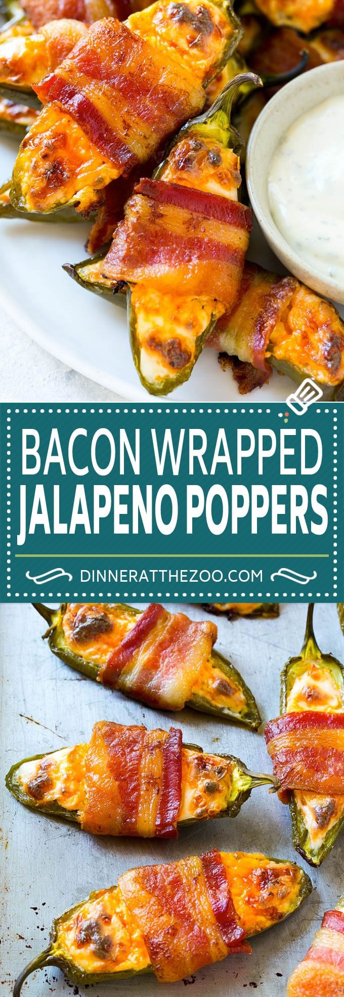 Bacon Wrapped Jalapeno Poppers Recipe | Baked Jalapeno Poppers | Bacon Appetizer #bacon #jalapenos #poppers #appetizer #snack #lowcarb #keto #bajap