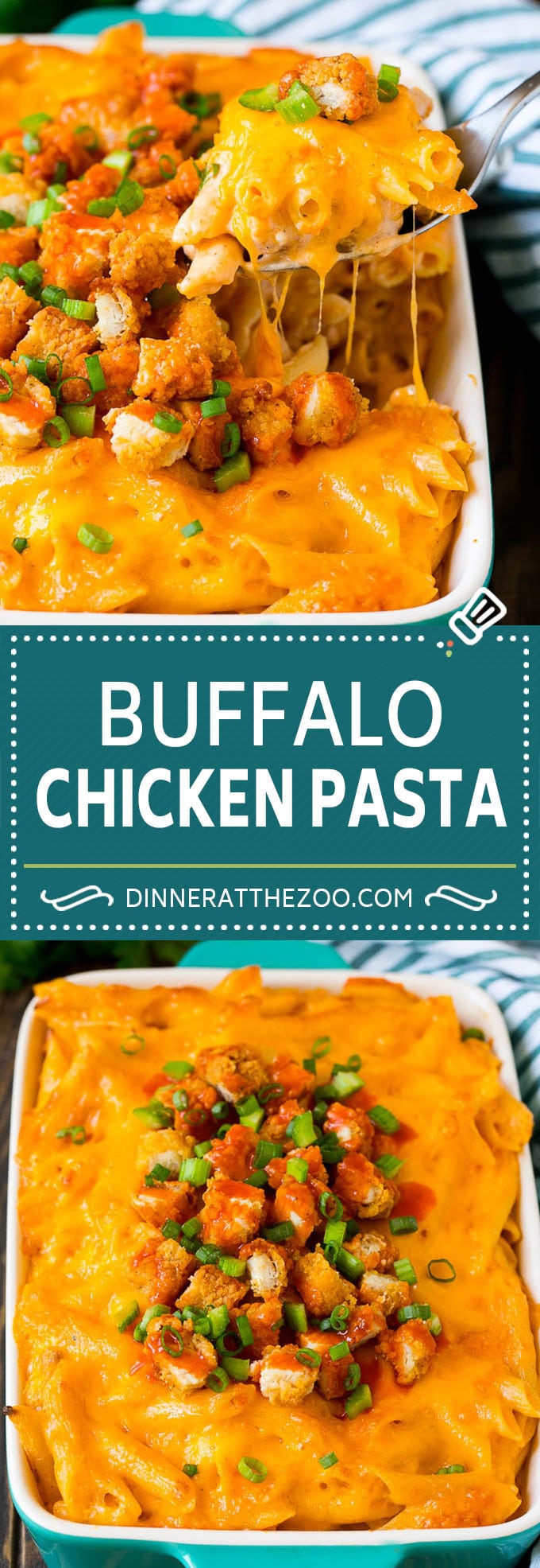 Buffalo Chicken Pasta Recipe | Baked Pasta #chicken #buffalochicken #pasta #cheese #dinner #bajap