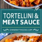 Cheese Tortellini in Meat Sauce #tortellini #pasta #sauce #dinner #bajap #cheese