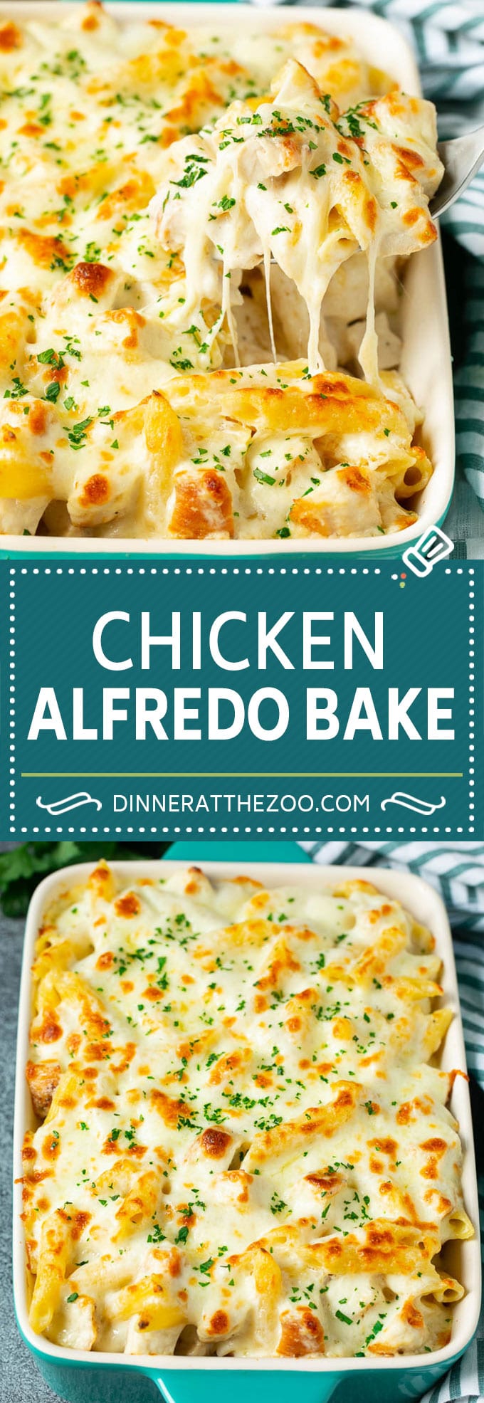 Chicken Alfredo Bake | Baked Pasta #chicken #pasta #cheese #comfortfood #dinner #bajap