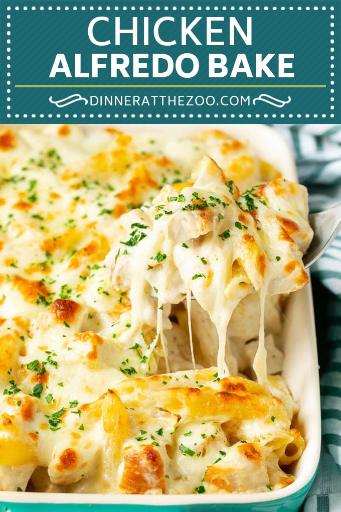 Chicken Alfredo Bake | Baked Pasta #chicken #pasta #cheese #comfortfood #dinner #bajap