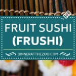 Fruit Sushi Recipe | Dessert Sushi #fruit #sushi #snack #dessert #bajap