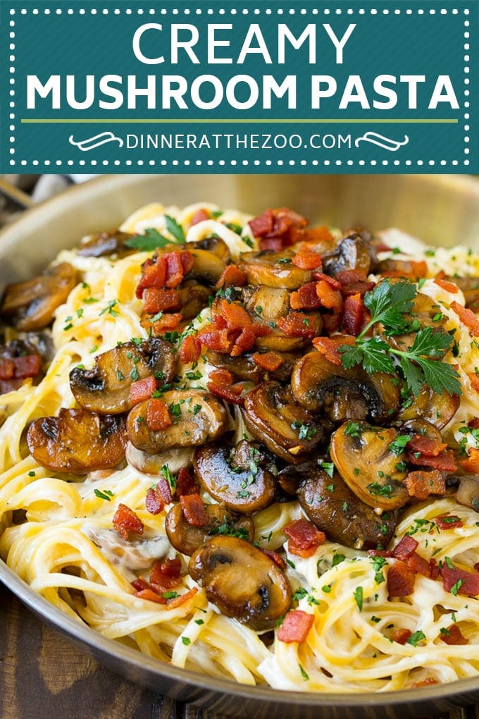 Mushroom Pasta Recipe | Creamy Pasta #pasta #mushrooms #bacon #dinner #bajap