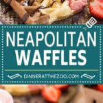 Neapolitan Waffles #waffles #breakfast #bajap