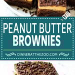Peanut Butter Brownies Recipe | Layered Brownies | Peanut Butter Truffle Brownies #chocolate #peanutbutter #brownies #dessert #bajap