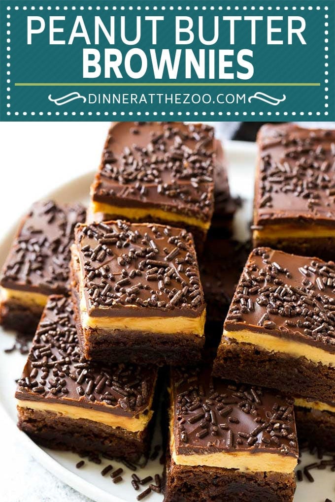 Peanut Butter Brownies Recipe | Layered Brownies | Peanut Butter Truffle Brownies #chocolate #peanutbutter #brownies #dessert #bajap