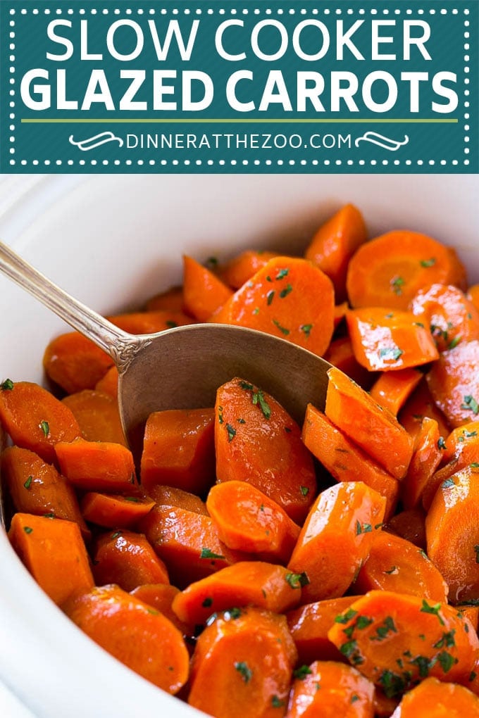 Slow Cooker Glazed Carrots Recipe | Brown Sugar Glazed Carrots | Slow Cooker Carrots #carrots #sidedish #slowcooker #crockpot #bajap